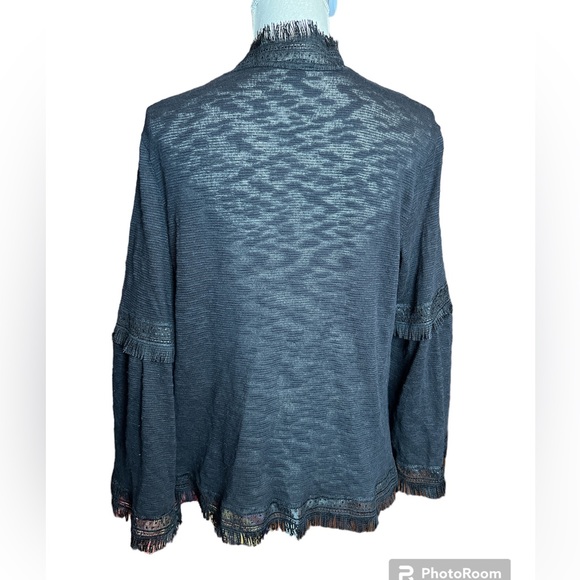 Hannah Fringe Trimmed Thin Cardigan - Picture 3 of 8